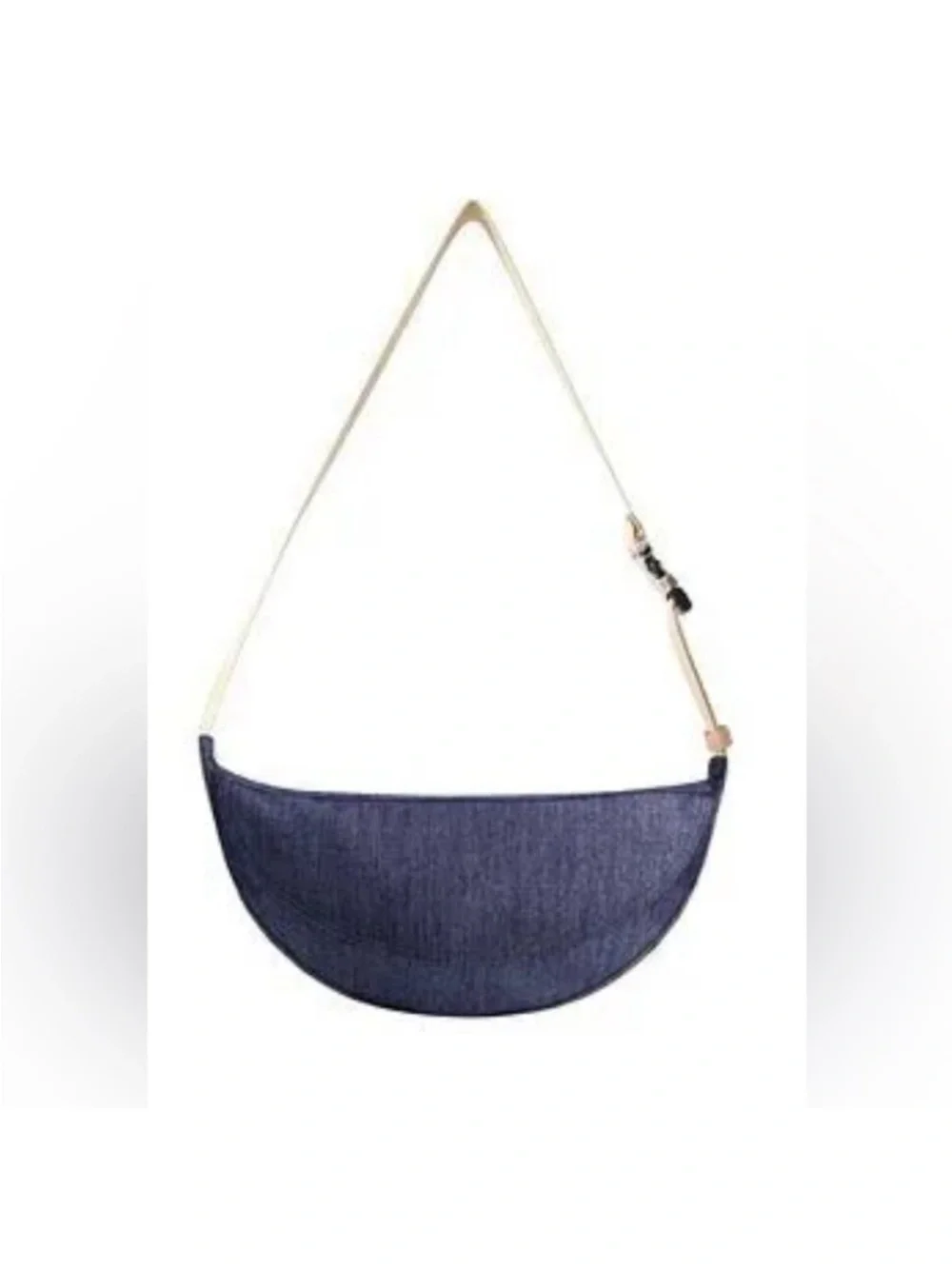 NWT True Religion Utility Hobo Denim Bag w/ Shoulder Crossbody Strap HorseShoe